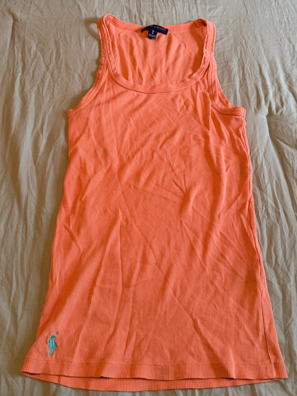 Ralph Lauren Ribbed Cotton Tank